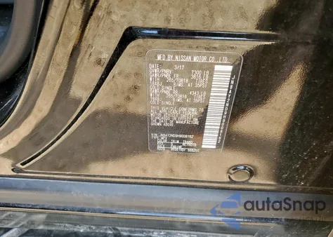 2017 Nissan Armada Sv из США, поврежденный, VIN JN8AY2ND9H9008162